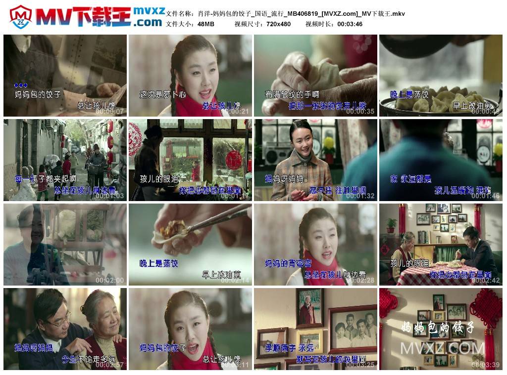 肖洋-妈妈包的饺子_国语_流行_MB406819